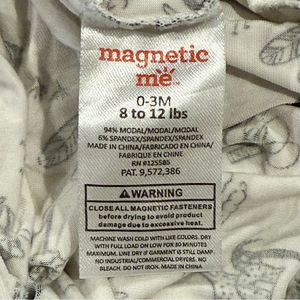 Magnetic Me Animal Safari Footie Boys 0-3M Girls Modal Lions Elephants Sleeper - Picture 5 of 7